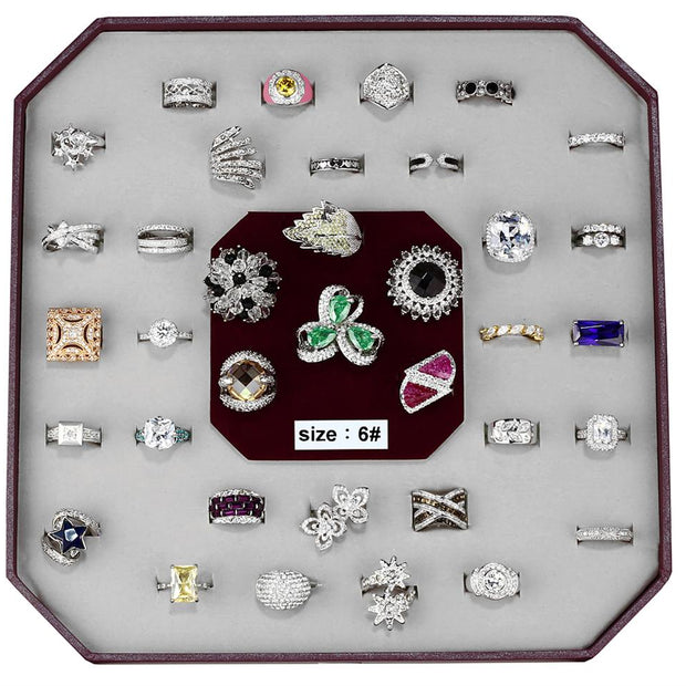 VK-004-SIZE6 - Assorted Brass Ring with Assorted  in Assorted